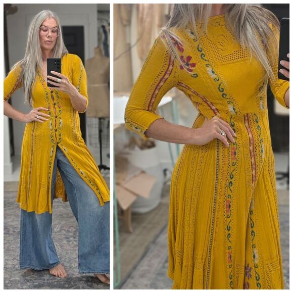 Button Down Knit Dress - Picture 1 of 7